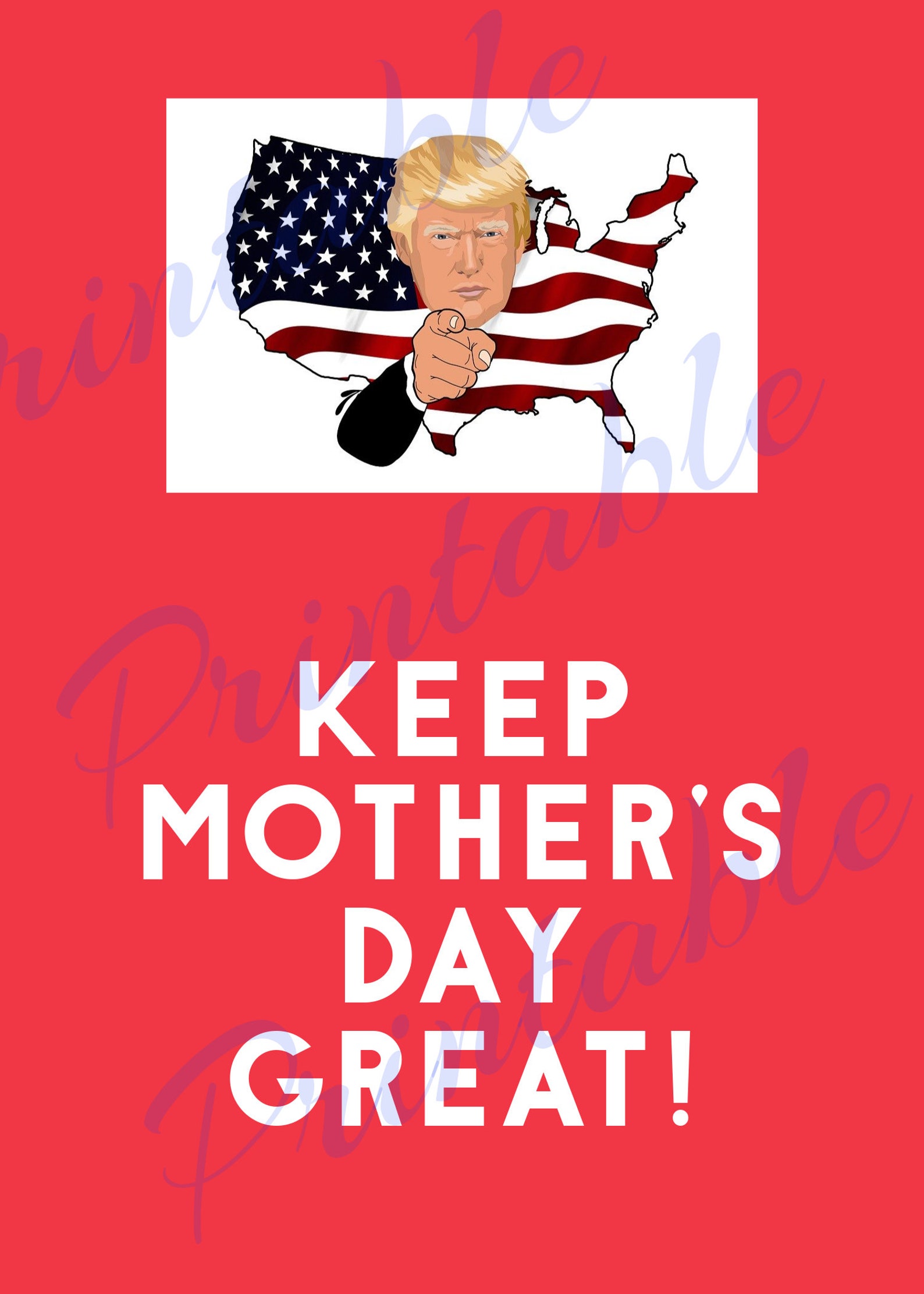 Trump Mothers Day Card Political Mothers Day Card Mothers Etsy