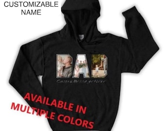 Personalized Father’s Day Hoodie, Photo Hoodie Fathers Day, Birthday Photo Hoodie, Photo Shirt Men, Daddy Shirt, Christmas gift for Dad