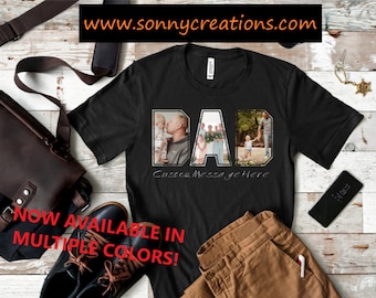 Personalized Photo Dad Shirt, Father's Day Gift