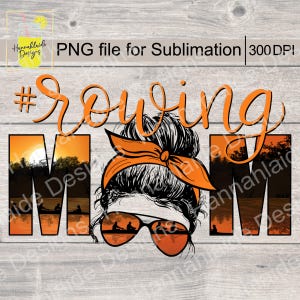 Mamá remando PNG, 300 dpi