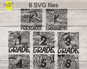 Retour à l'école ; Fichiers SVG spécifiques au primaire ; Préscolaire et K-6e années