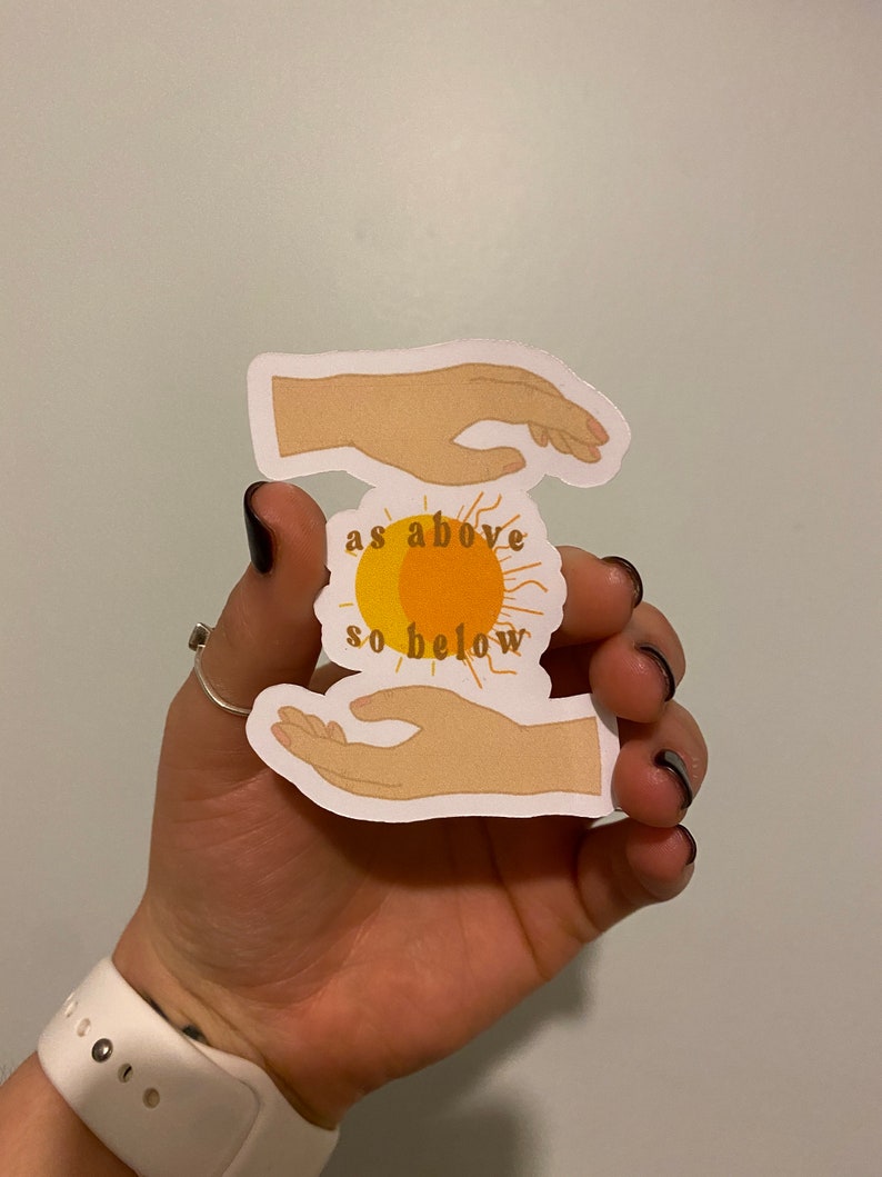 As above so below sticker