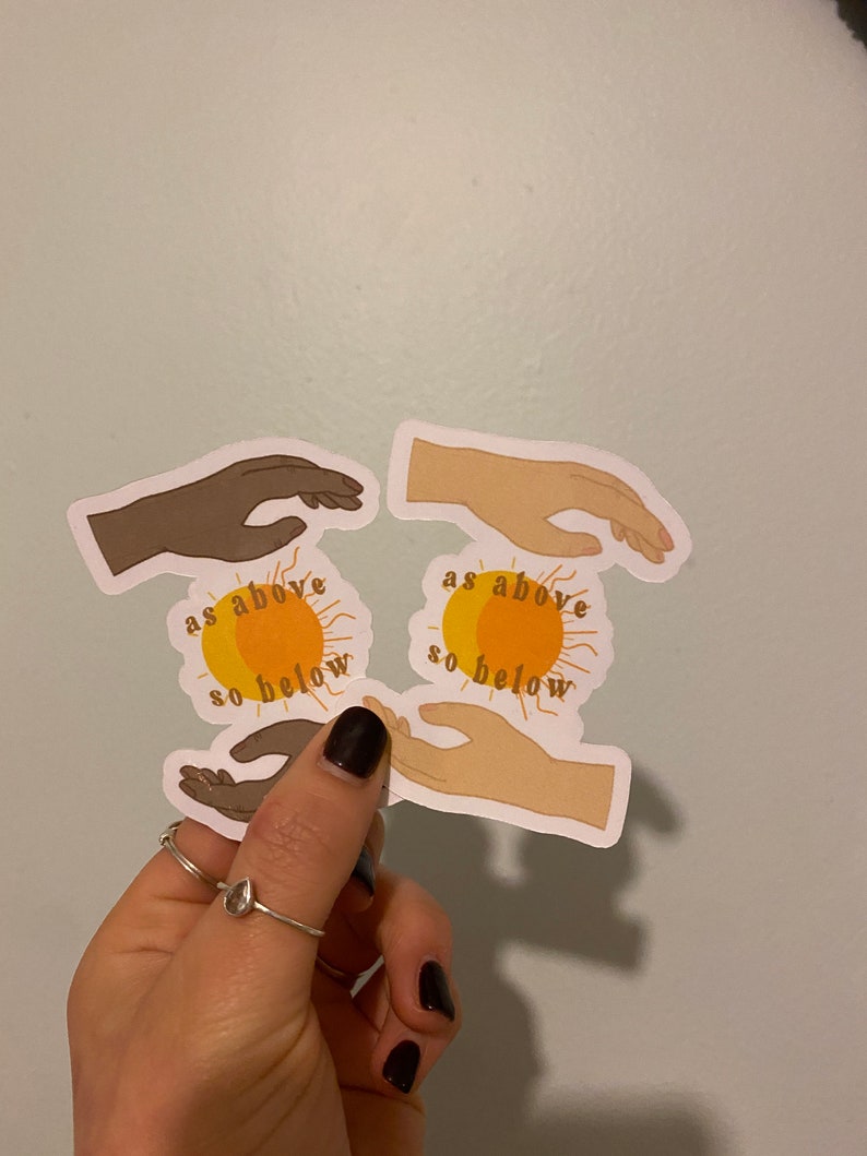 As above so below sticker