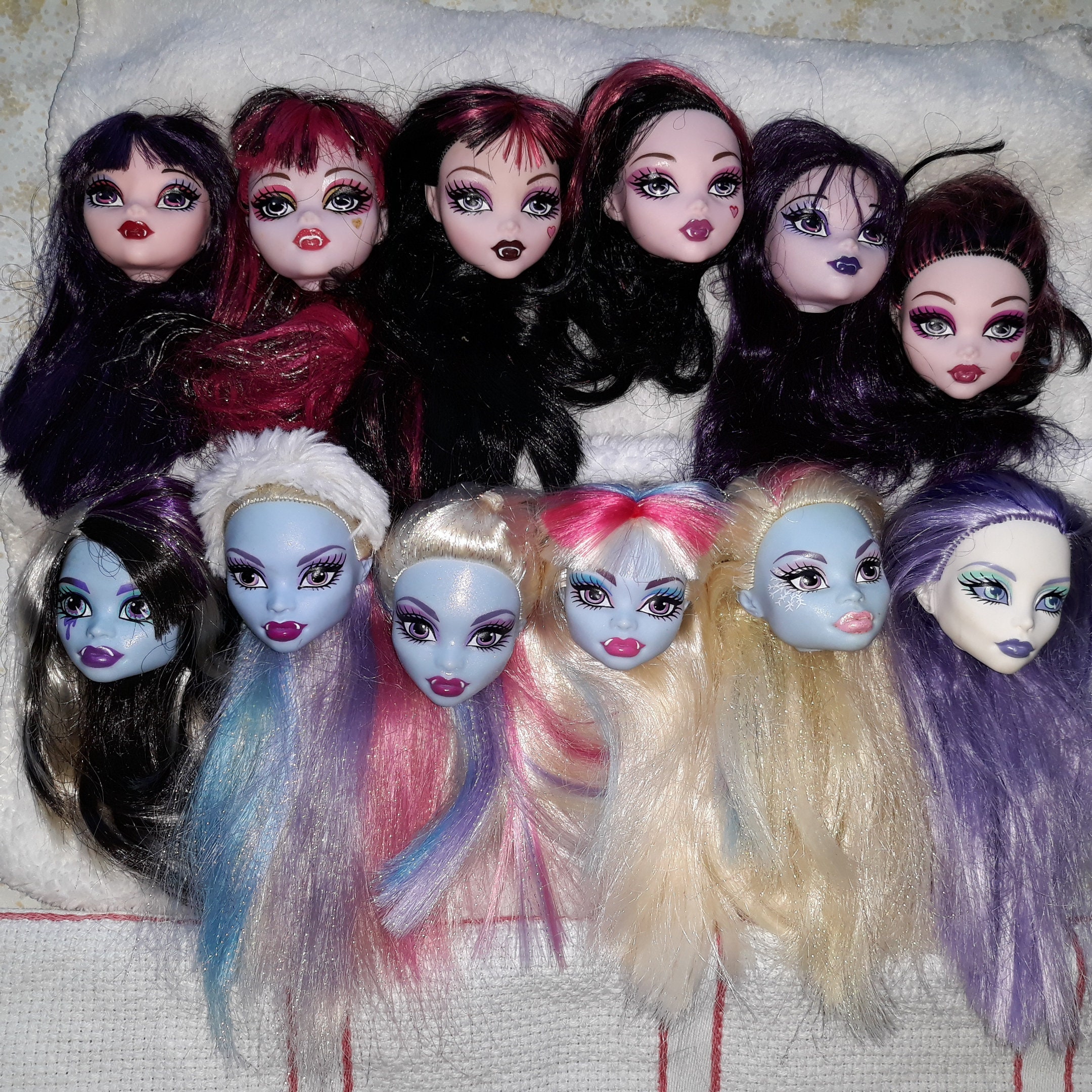 Starter doll Monster High Doll Heads MH rubber plastic Etsy