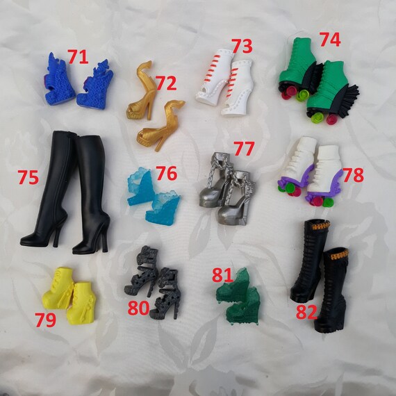 Monster High Doll Shoes MH Doll Shoes Customer Altered Art Etsy