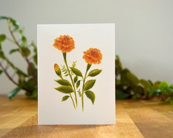 Marigolds Blank Card