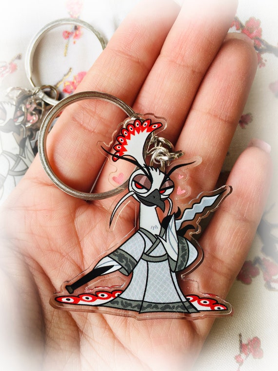 Kung Fu Panda 2 Lord Shen Chibi Keychain Charm Etsy