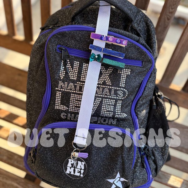 Cheer Pin Me Ribbon - Pin Me Strap - Pin Ribbon - Cheer Team Gifts - Cheer Pins - Pin Me Bow - Cheerleader Backpack Swag - Cheer Gifts
