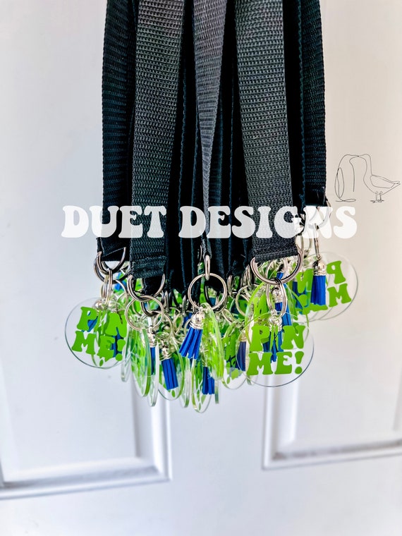 Cheer Pin Me Ribbon, Cheer Competition Pin Ribbon, Cheer Clothes Pin  Holder, Pin Me Keychain, Cheer Gift Zipper Pull Embroidered Custom Clip -   Denmark