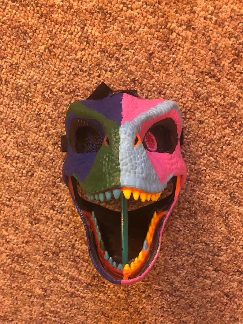 Customized Dino Mask Etsy