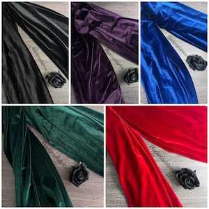 Solid: Stretch velvet