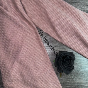 Waffle sweater knit: Mauve