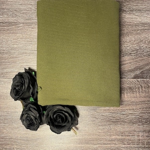 Olive green: Brushed rib