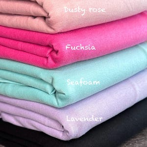French terry rayon: Solids
