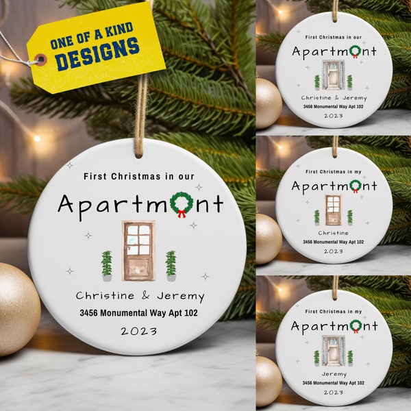 First Apartment Christmas Ornament, Christmas Address, Christmas Ornament, New Address Ornament, 1st Apartment, Our Apartment, My Apartment