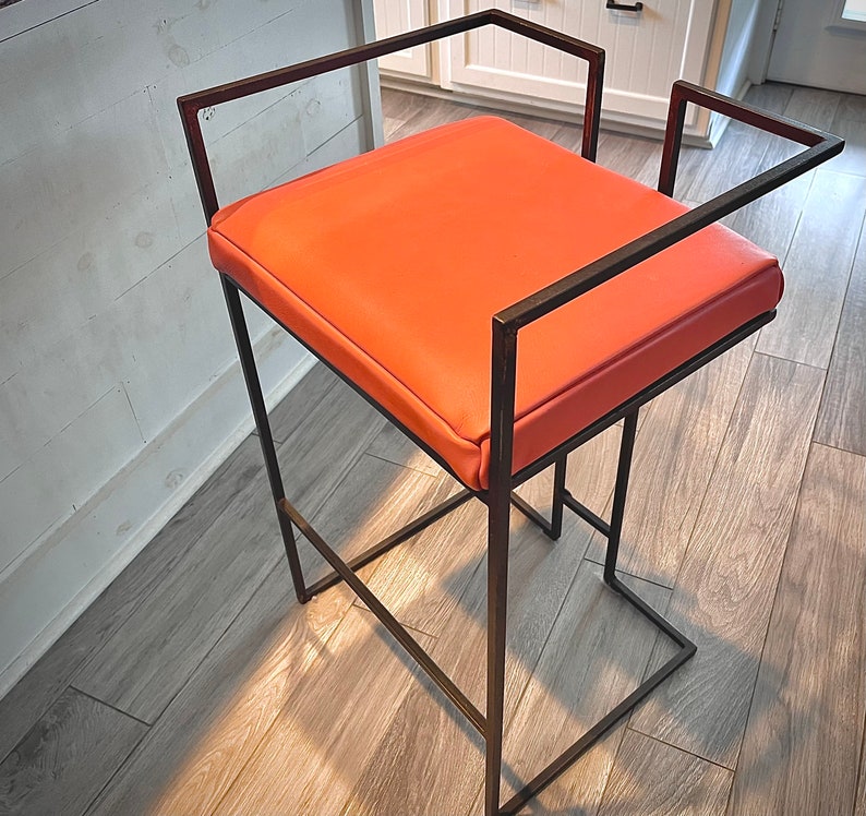 Leather Bar Stools Etsy