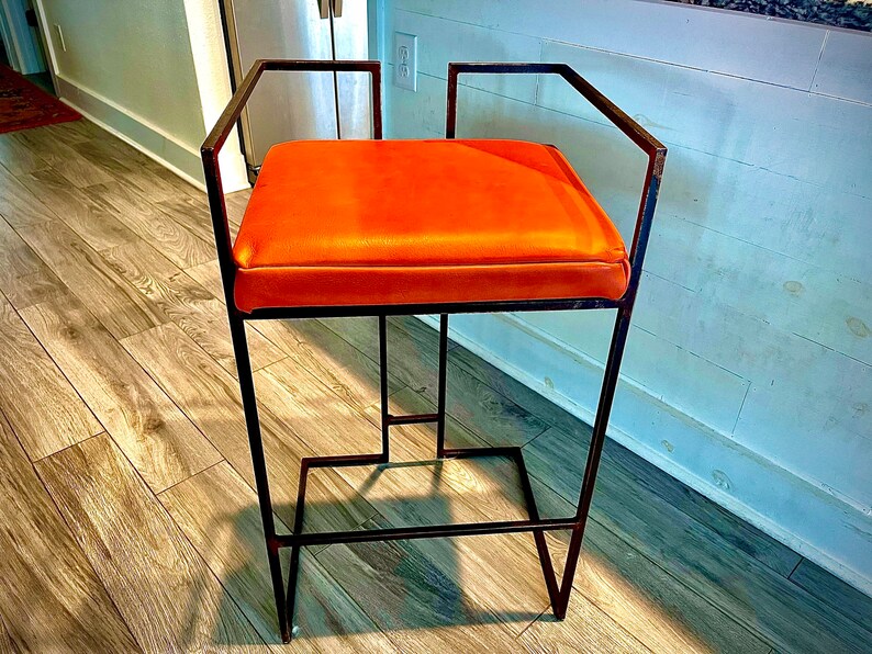 Leather Bar Stools Etsy