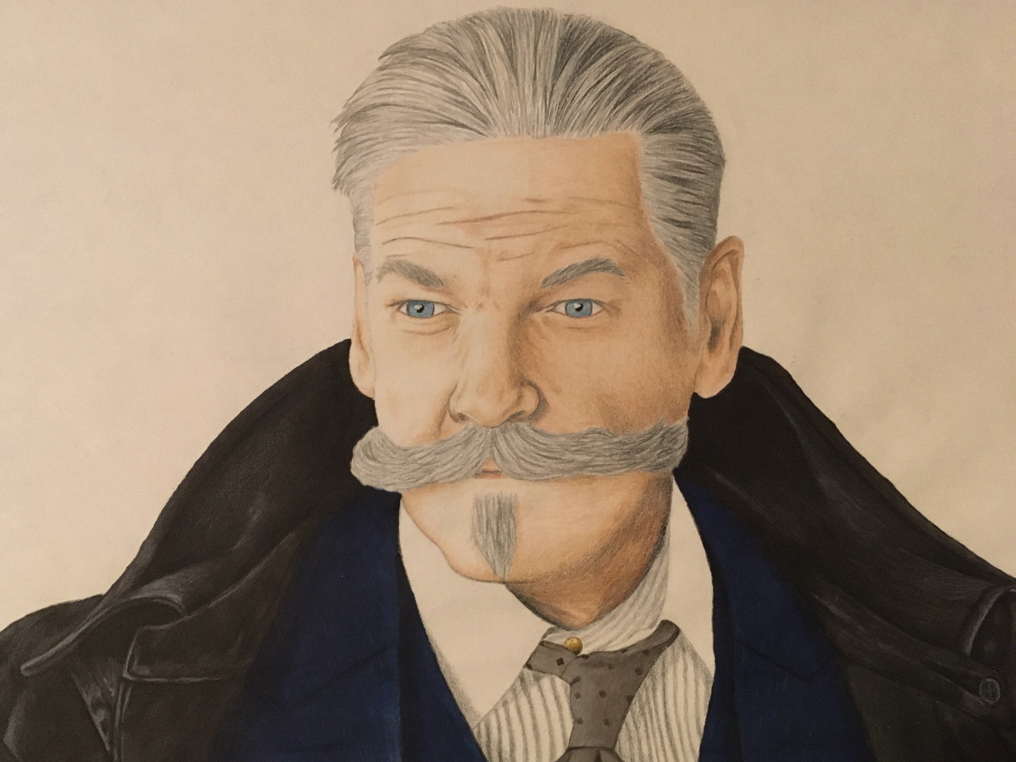 Movie Character Drawing Realistic Portrait Colored Pencils Etsy