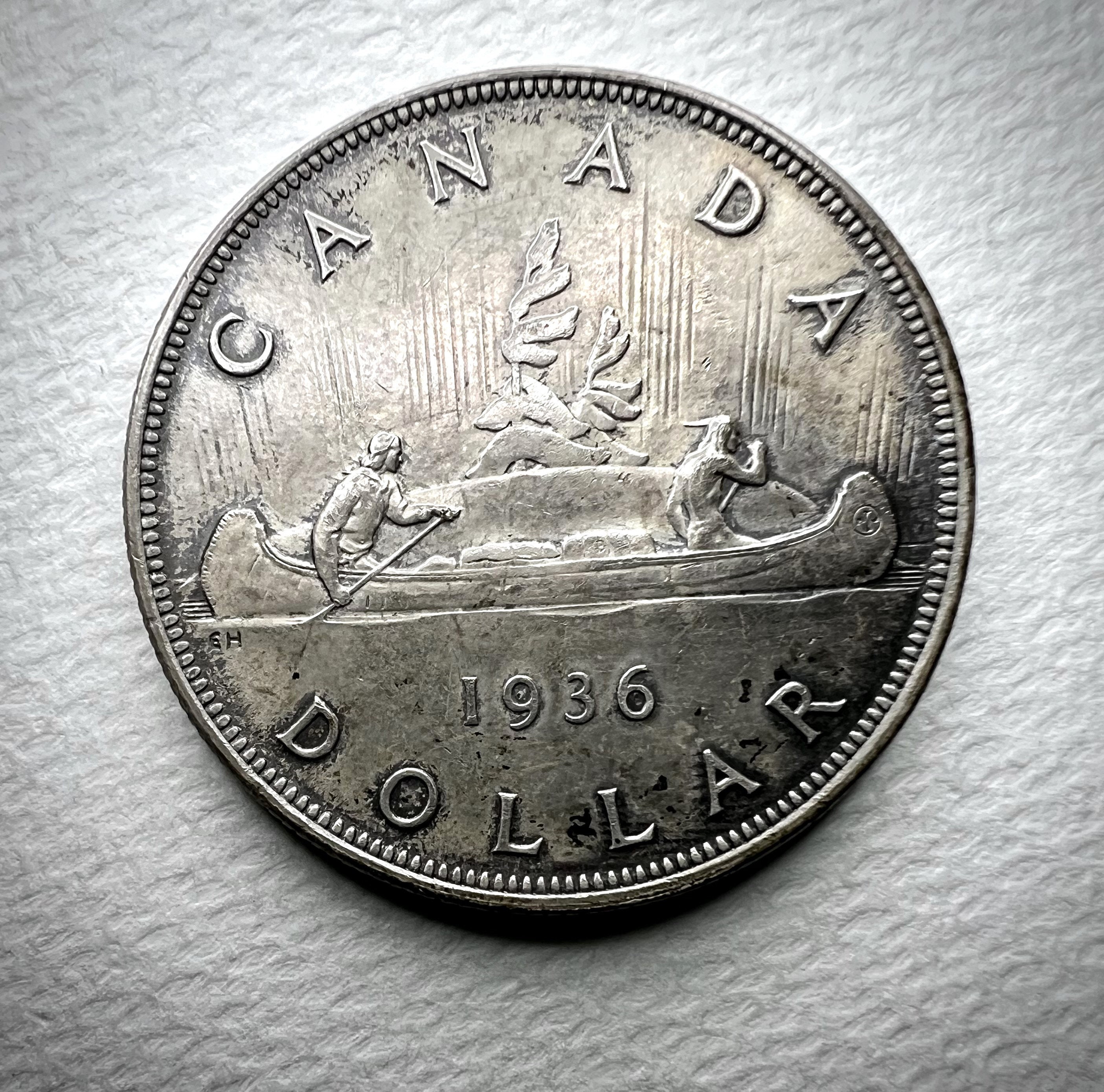 1936 Canada Silver Dollar King V Voyager Dollar Unc Etsy