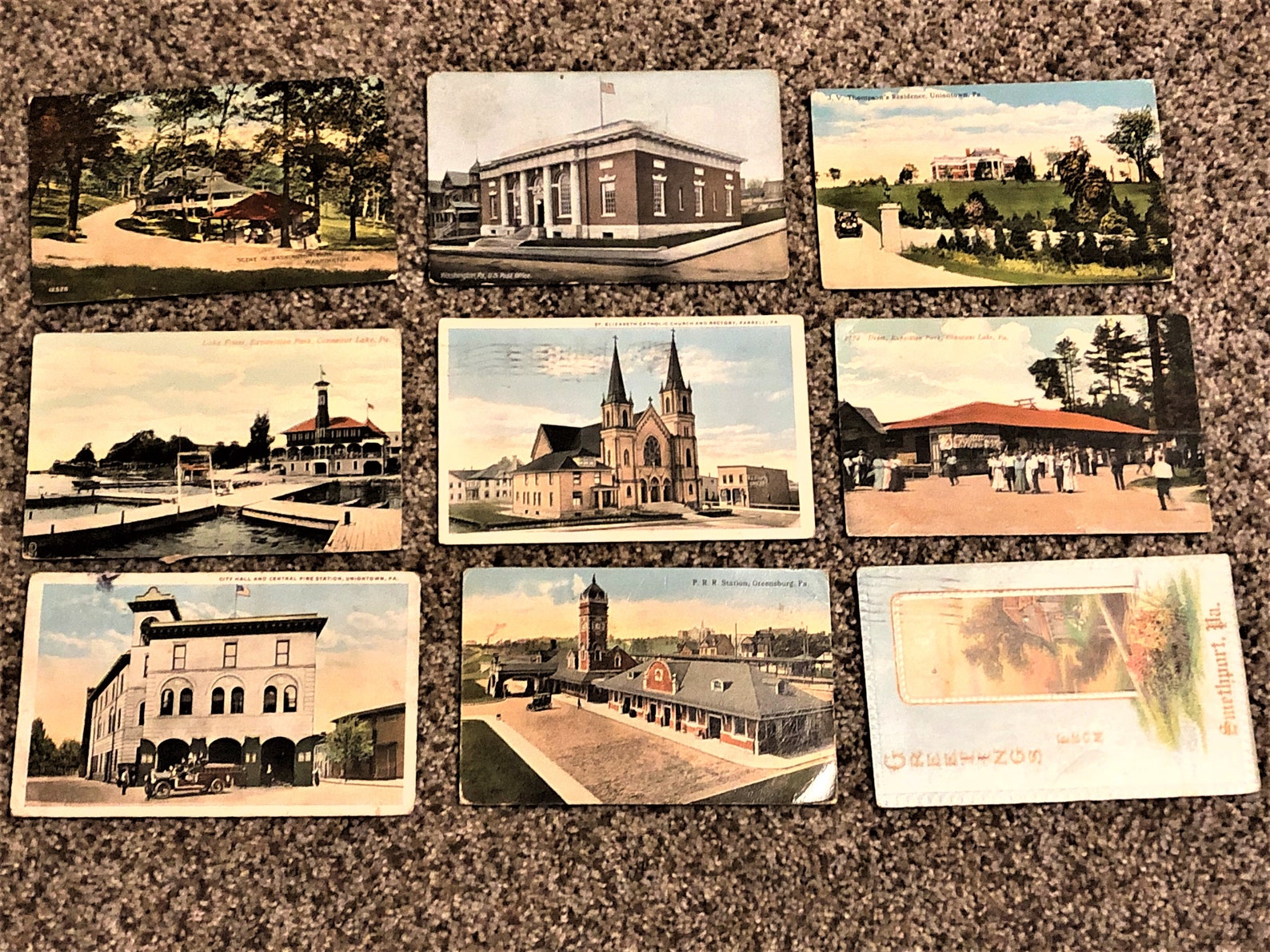 Vintage Antique Postcards Cards Showing Pennsylvania Lot of Etsy