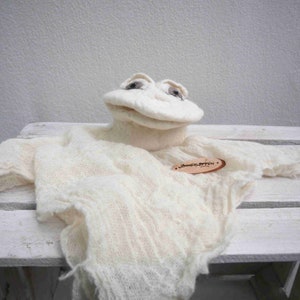 Handpuppe Jammerlappen weiß