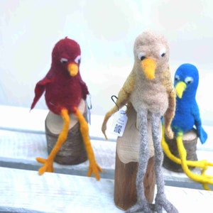 Marioneta de dedo - pájaro - loro - canario