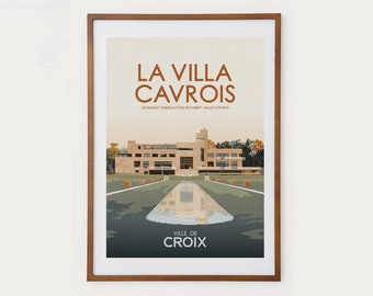 50x70cm - Affiche La Villa Cavrois - Hauts de France