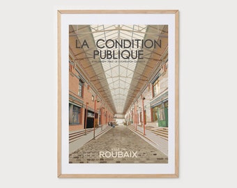 50x70cm - Affiche La Condition Publique - Roubaix - Hauts de France