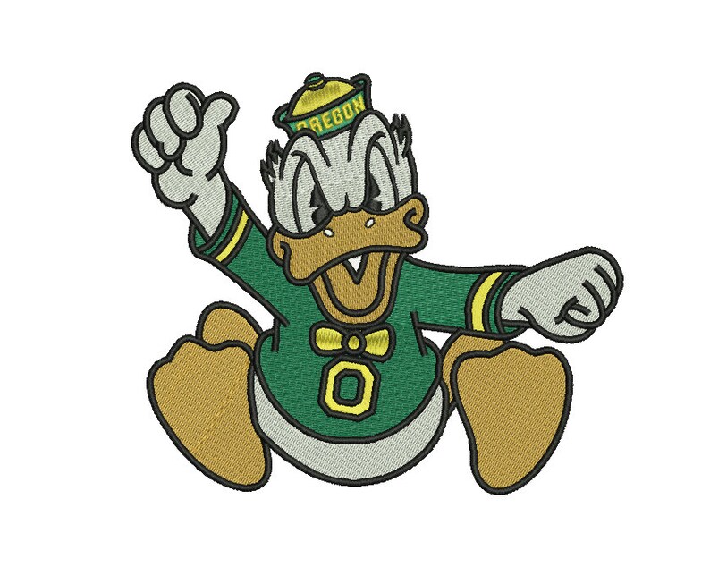 Oregon Ducks Embroidery Design 1 5 SIZES Etsy