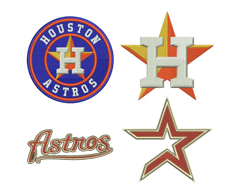 4 Houston Astros Embroidery Design Etsy