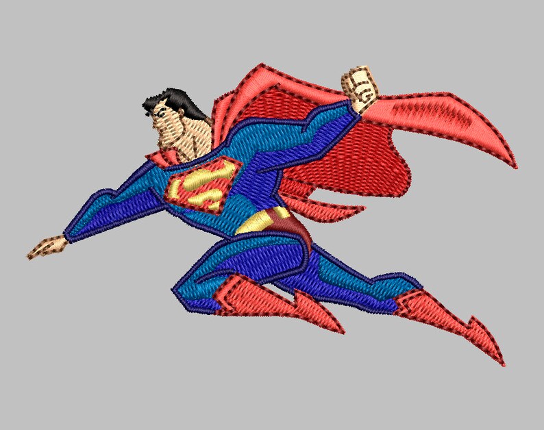 Superman embroidery design 1 5 sizes  etsy Superman embroidery design 1 5 sizes  etsy