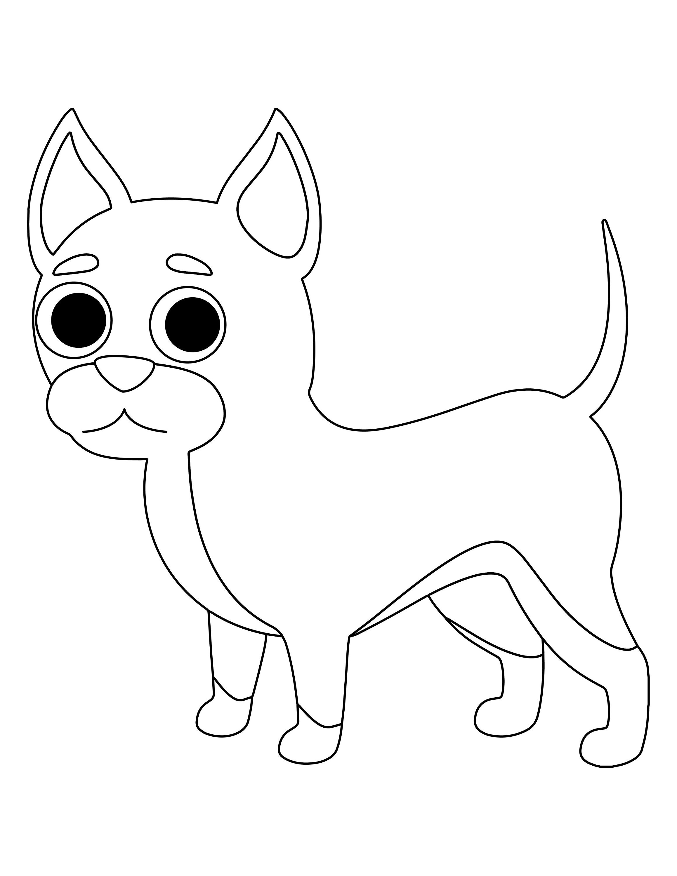 16 individual dog coloring pages | Etsy