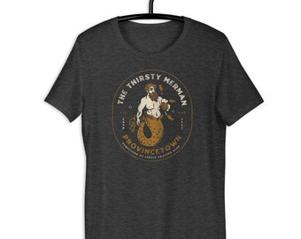 The Thirsty Merman T-Shirt: Provincetown Cape Cod Nautical Art