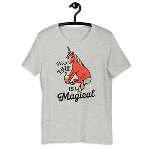 Now THIS Is Magical! Funny Unicorn Drinking Whiskey Party T Shirt For Men & Women!