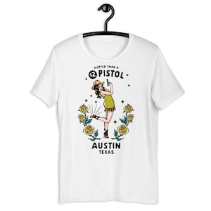 Retro Austin Texas Cowgirl Shirt. Funny Vintage Western Cowgirl T-Shirt. Austin Country Music Cowgirls Tee. Y&#39;allternative Rodeo Cowboy Gift