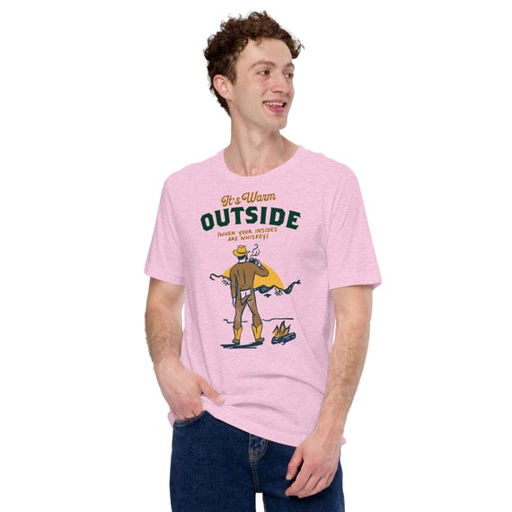 T-shirt Humour Western Cowboy Et Bourbon - Marque Gildan - Coupe Vintage - Plusieurs Tailles