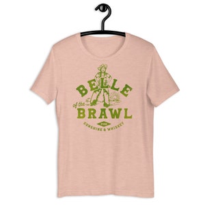 Retro Cowgirl T-Shirt: Belle of the Brawl Western Tee