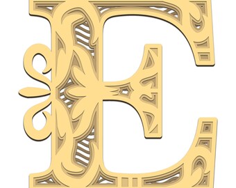 3d Letter E Etsy 3d Letter E Etsy
