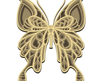 Download Butterfly Mandala Svg Etsy