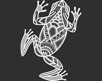 Free Free Layered Frog Mandala 862 SVG PNG EPS DXF File