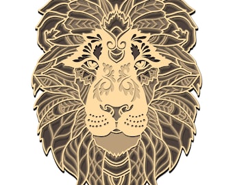 Download Mandala Lion Svg Etsy