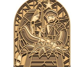 Download Nativity 3d Svg Etsy