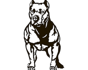 Pitbull stencils | Etsy