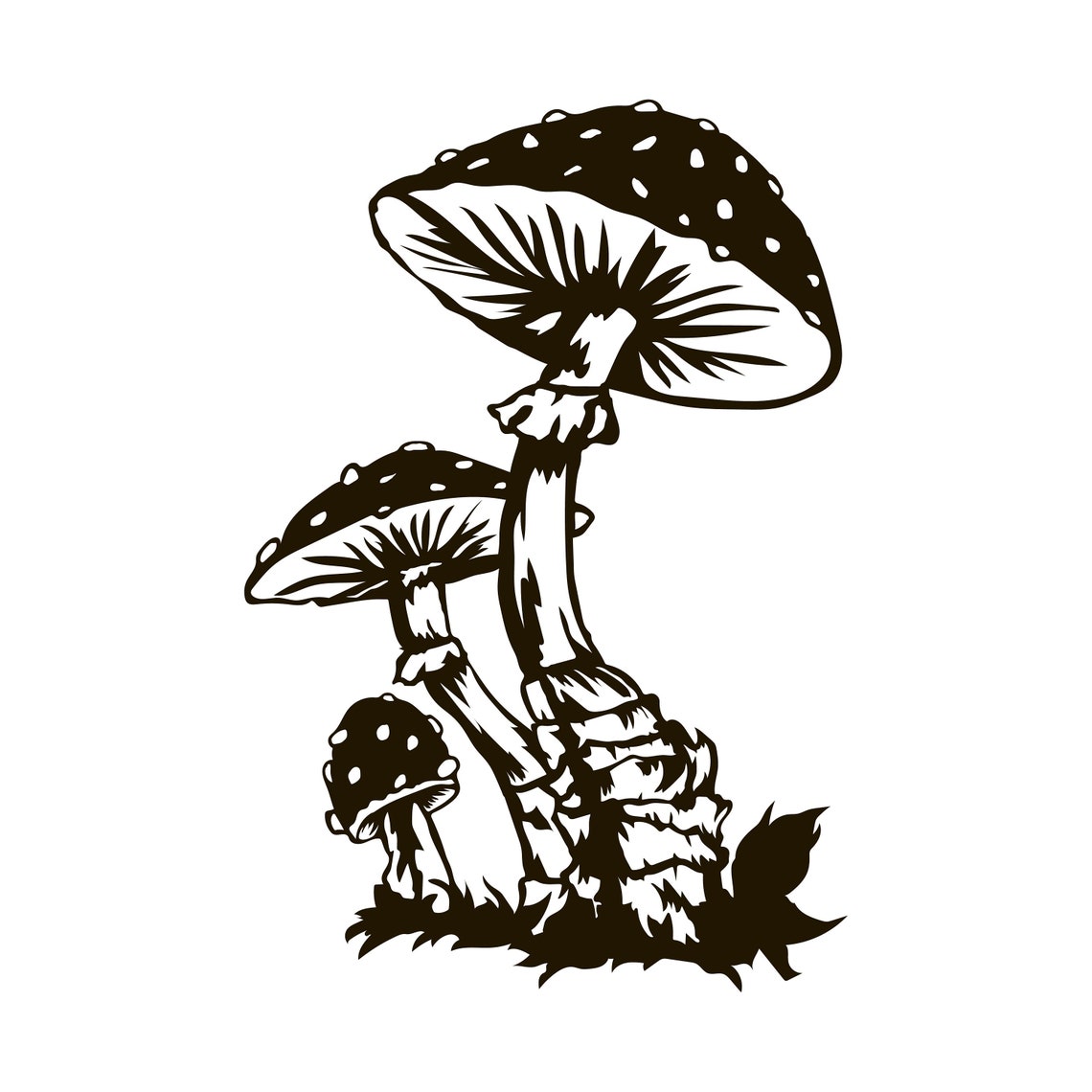 Mushrooms SVG Digital File Mushrooms for Printing on | Etsy