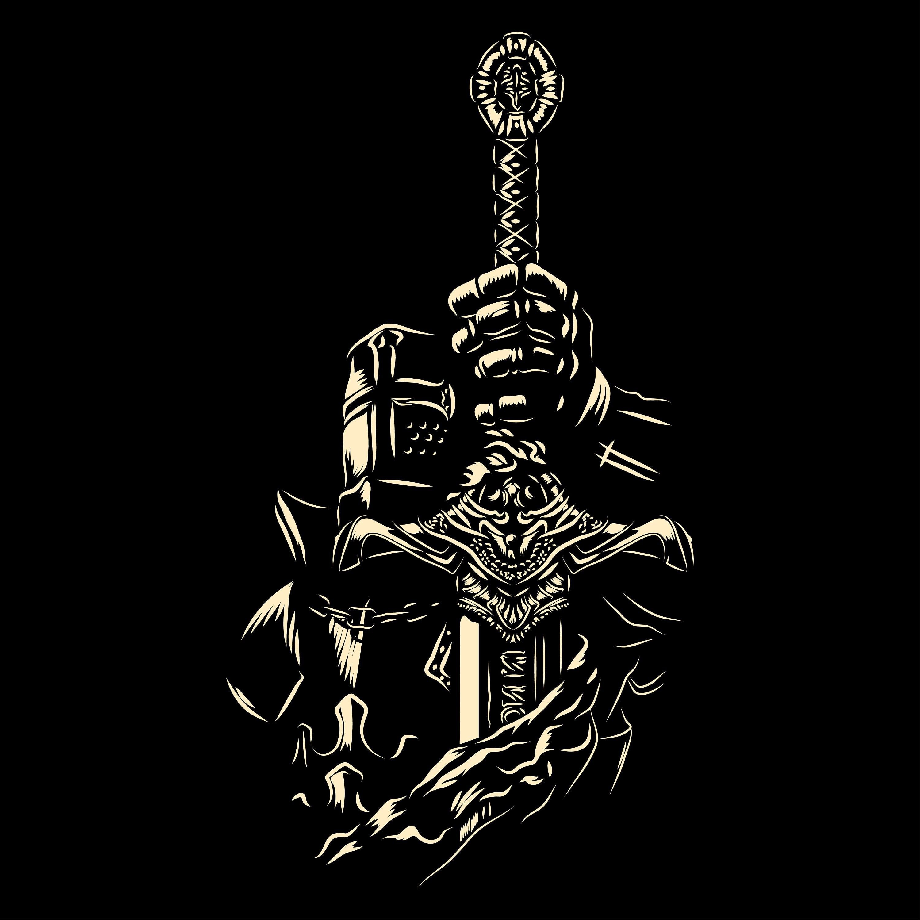 Knight SVG Digital file Knight for printing on Tshirts File Etsy