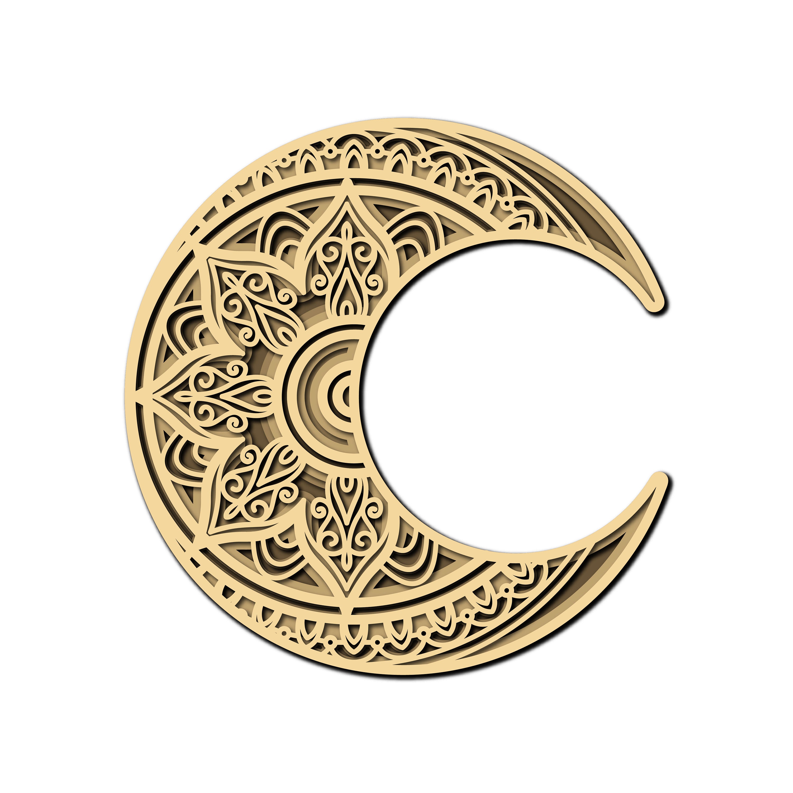 Free Free 288 Layered Moon Mandala SVG PNG EPS DXF File
