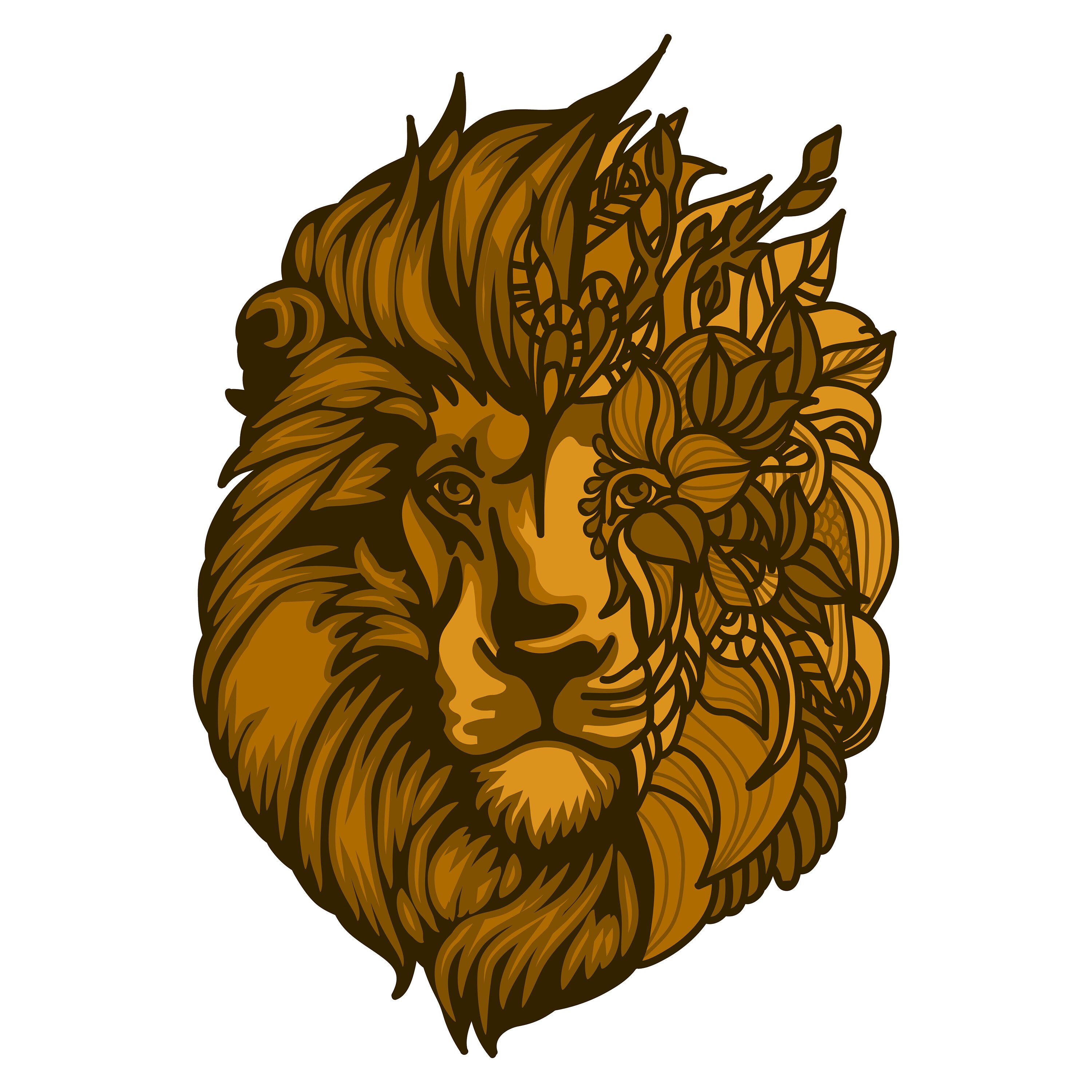 Free Free Mandala Lion Svg 522 SVG PNG EPS DXF File