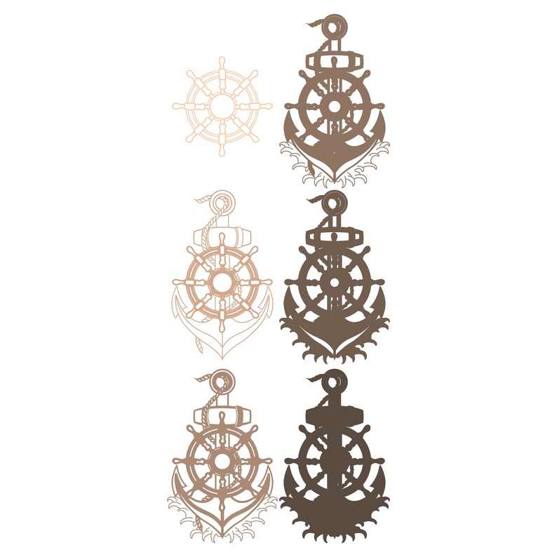 Free Free Layered Anchor Svg 661 SVG PNG EPS DXF File