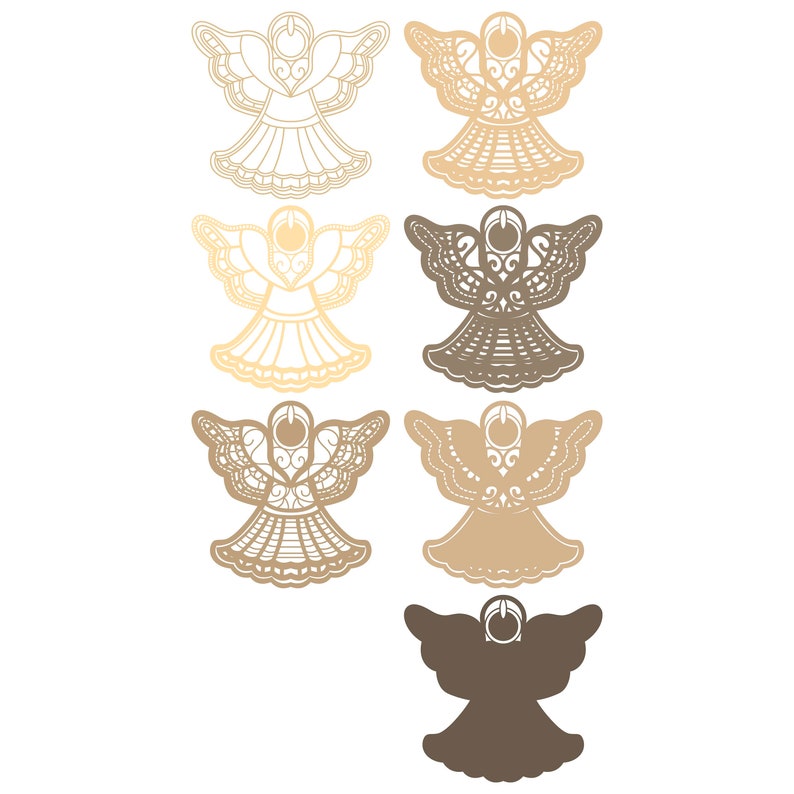 Download Angel 3D layered SVG Digital file Angel Christmas 3D for ...