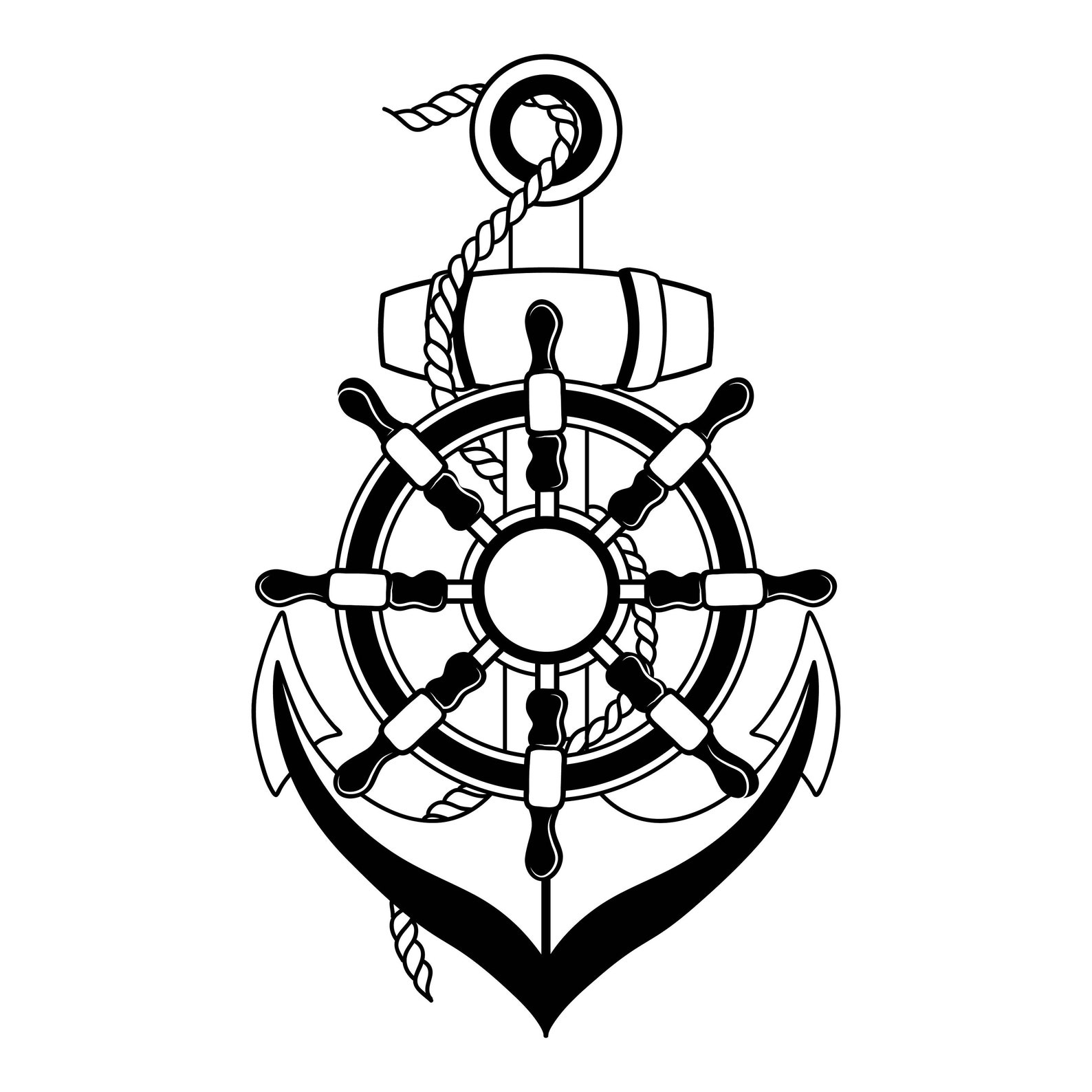 Anchor, Anchor Cutting File, Anchor Stencils, Printable File, Printing